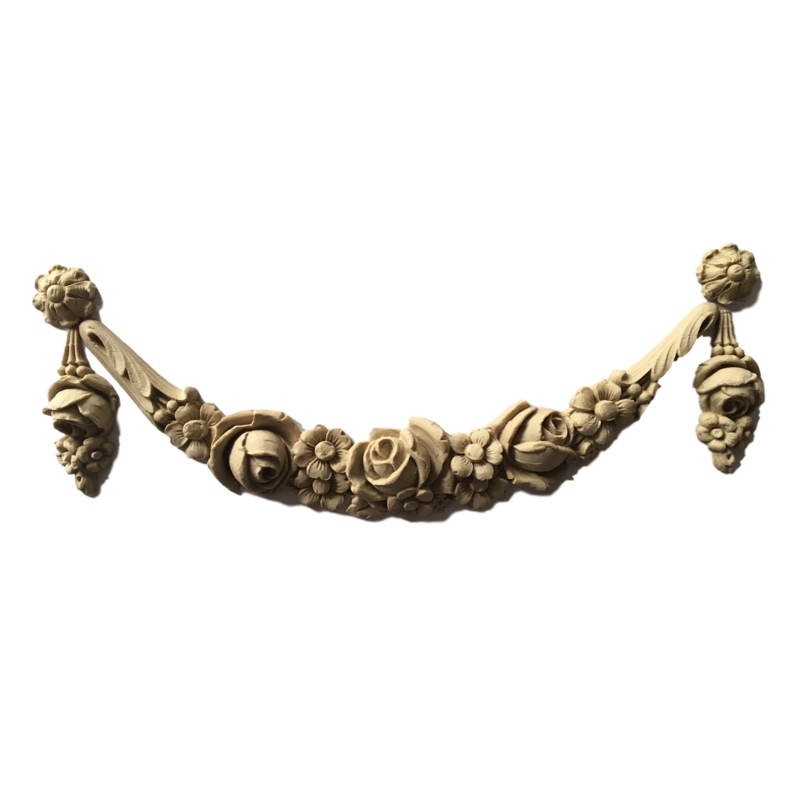 Download Rose Swag Applique For Wood Chain Full Size PNG Image PNGkit