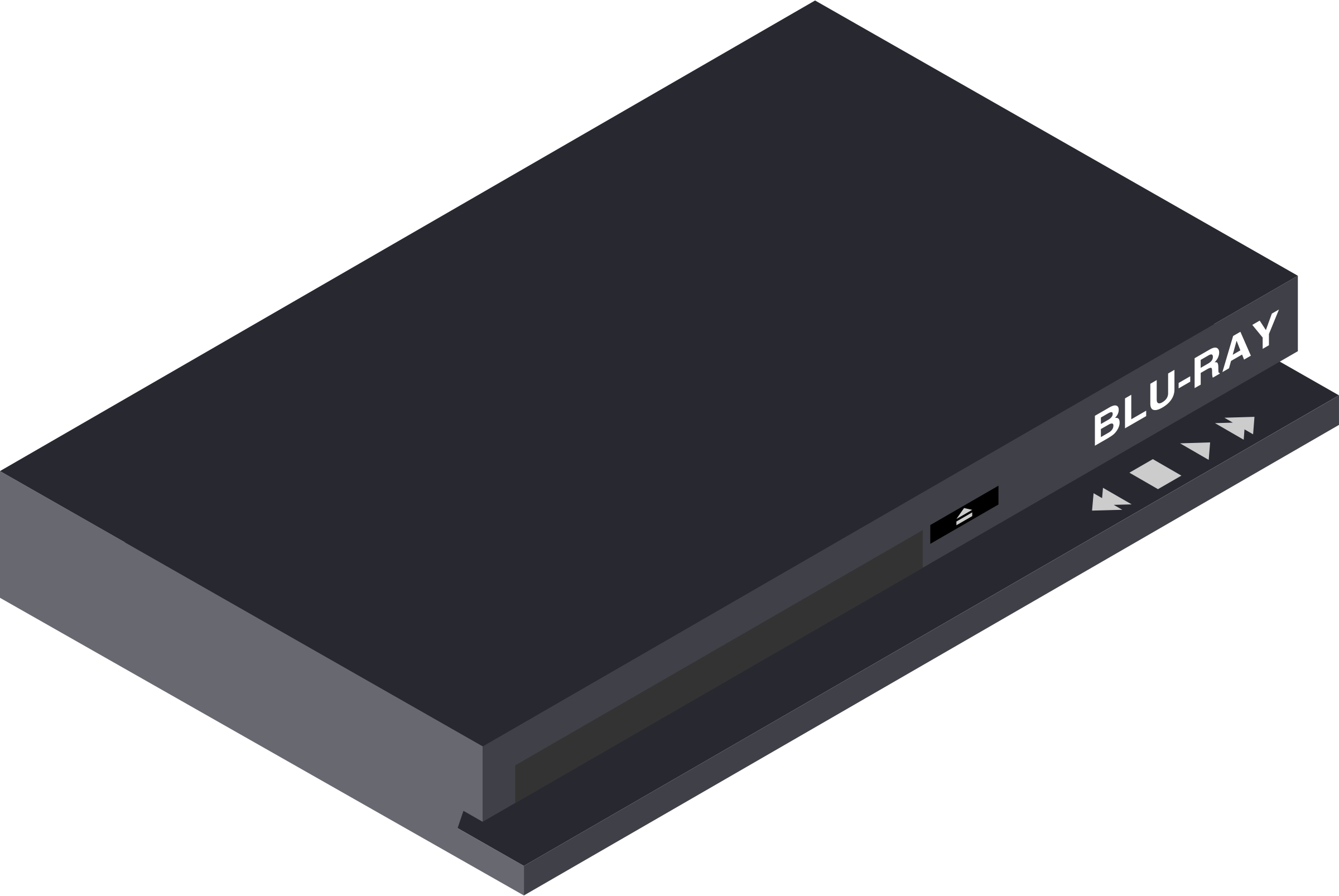 This Free Icons Png Design Of Blue Ray Player (2400x1606), Png Download