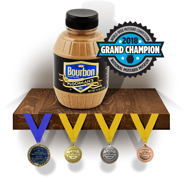 Our Bourbon Mustard Was Declared Grand Champion At - Gold Medal (645x611), Png Download