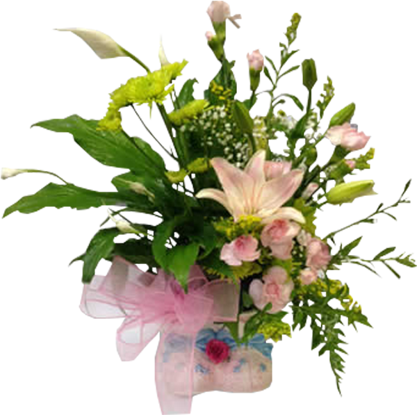 Congrats Baby Girl - Bouquet (600x600), Png Download