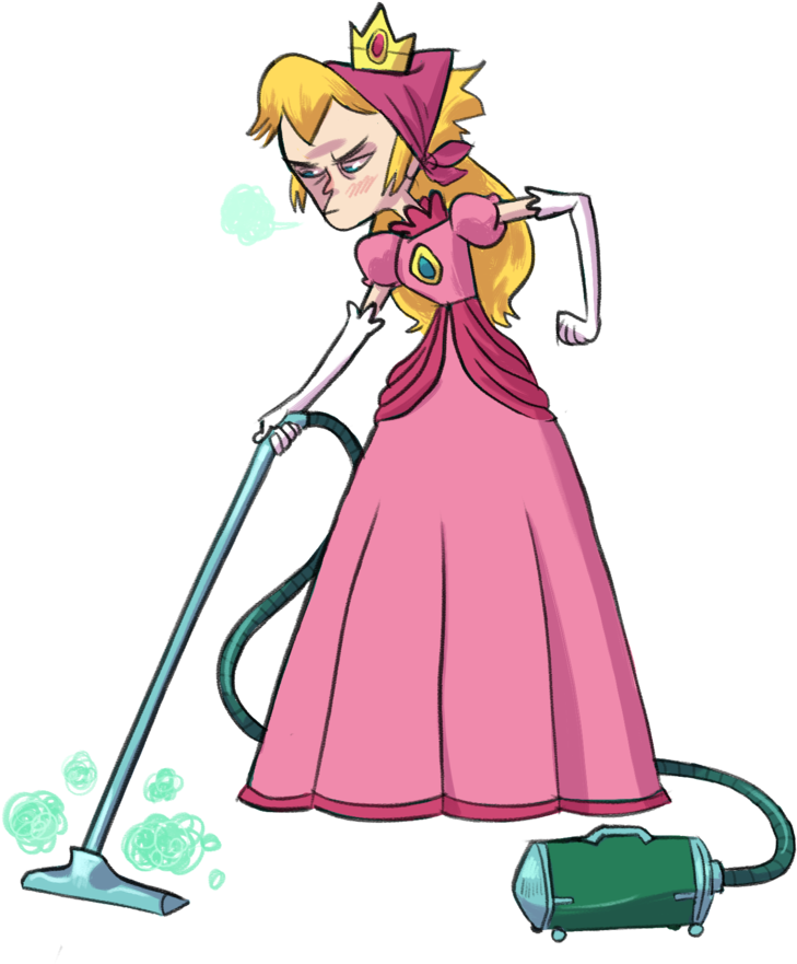 Drawn Advertisement Video Game - Super Game Dev Peach (863x1100), Png Download