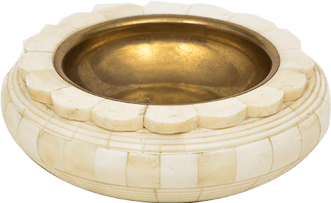White Camel Bone Ashtray - Circle (500x750), Png Download