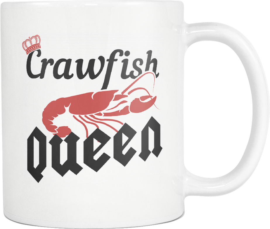Crawfish Queen White Mug - American Lobster (1024x1024), Png Download