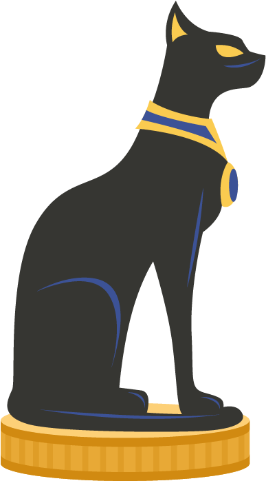 Clipart Freeuse Library Black Cat Ancient Egypt Kitten - Animals In Ancient Egypt Cat Clipart (800x800), Png Download