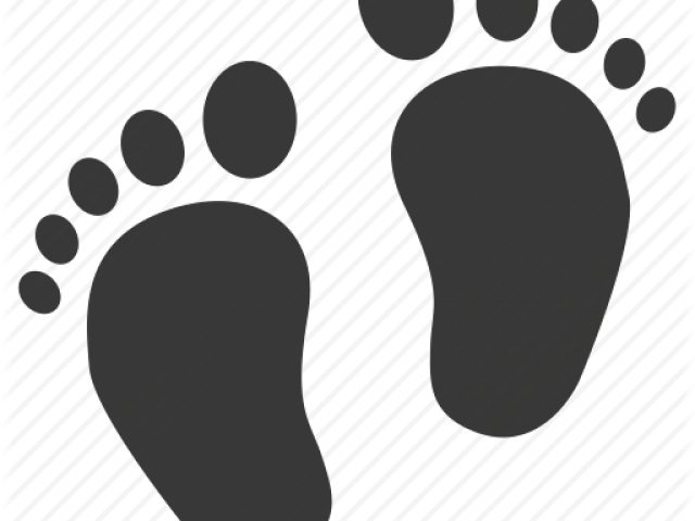 Baby Foot Prints - Transparent Feet Clipart (640x480), Png Download