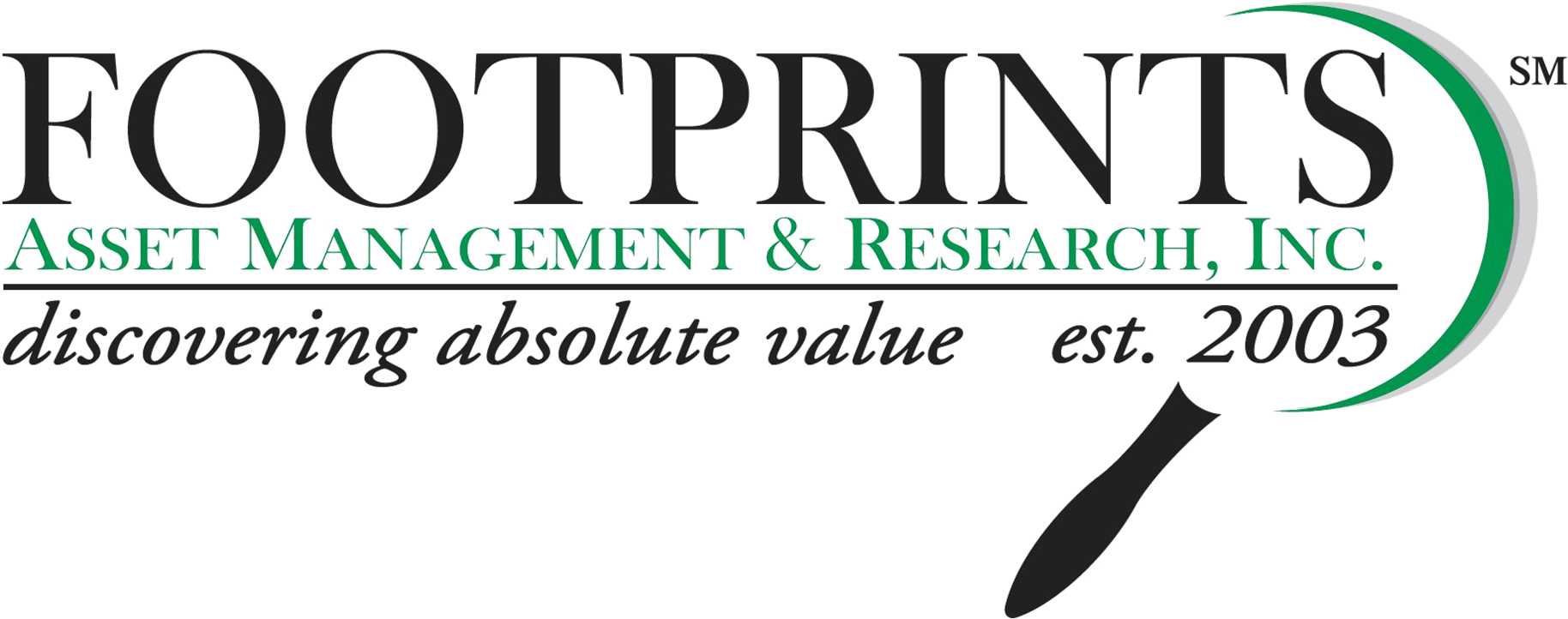 Footprints Asset Management And Research - Calligraphy (1836x732), Png Download