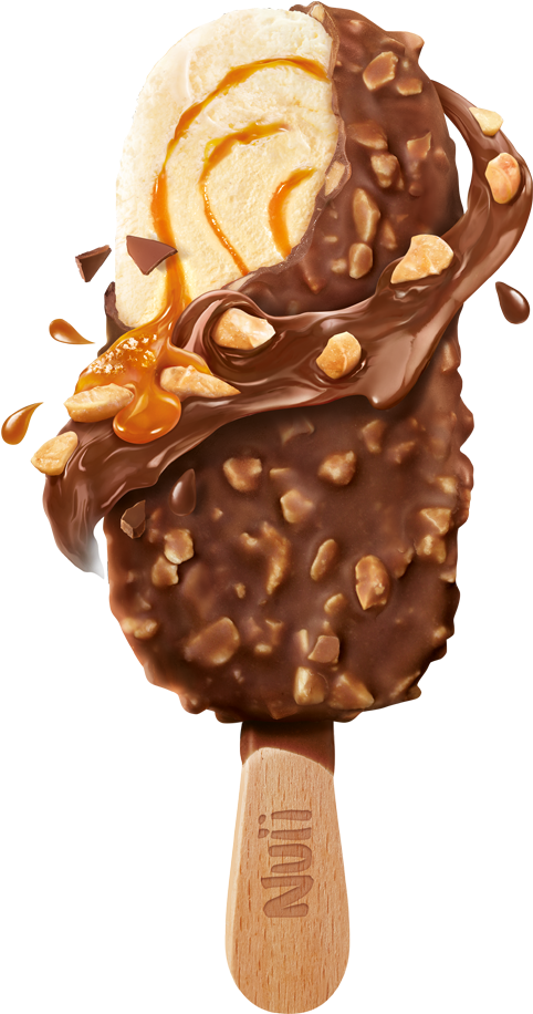 Salted-caramel - Nuii Ice Cream (612x943), Png Download