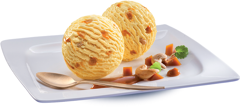 Caramel Crunch - Cream Caramel Png Plate (992x376), Png Download