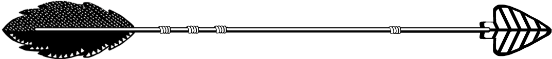 Flame Arrow Black, Decorated Poin Stribed Tribal Black - Black Tribal Arrow Png (1182x391), Png Download