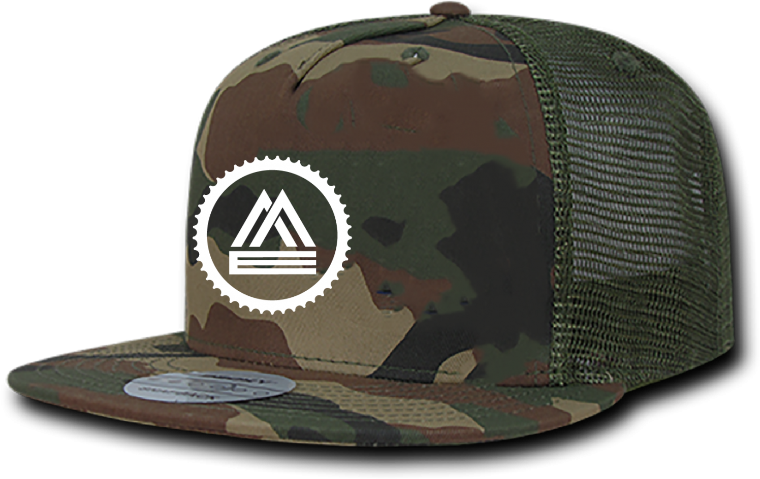 Trucker Hat White On Camo - Baseball Cap (1920x1920), Png Download