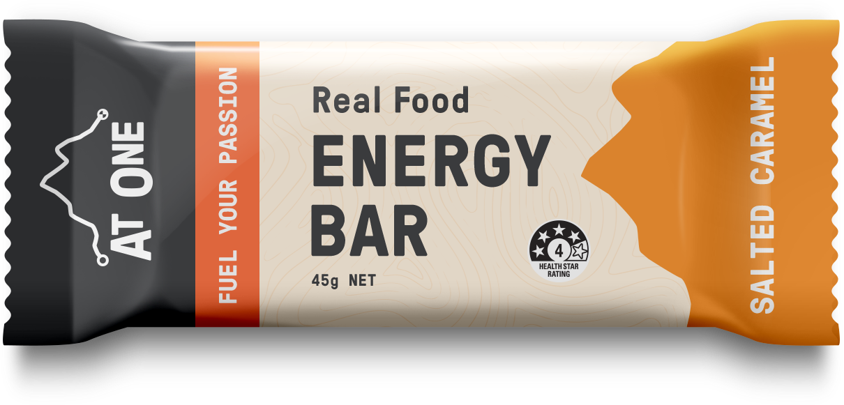 Salted Caramel At One Real Food Energy Bar - Energy Bar Mockup (1210x581), Png Download