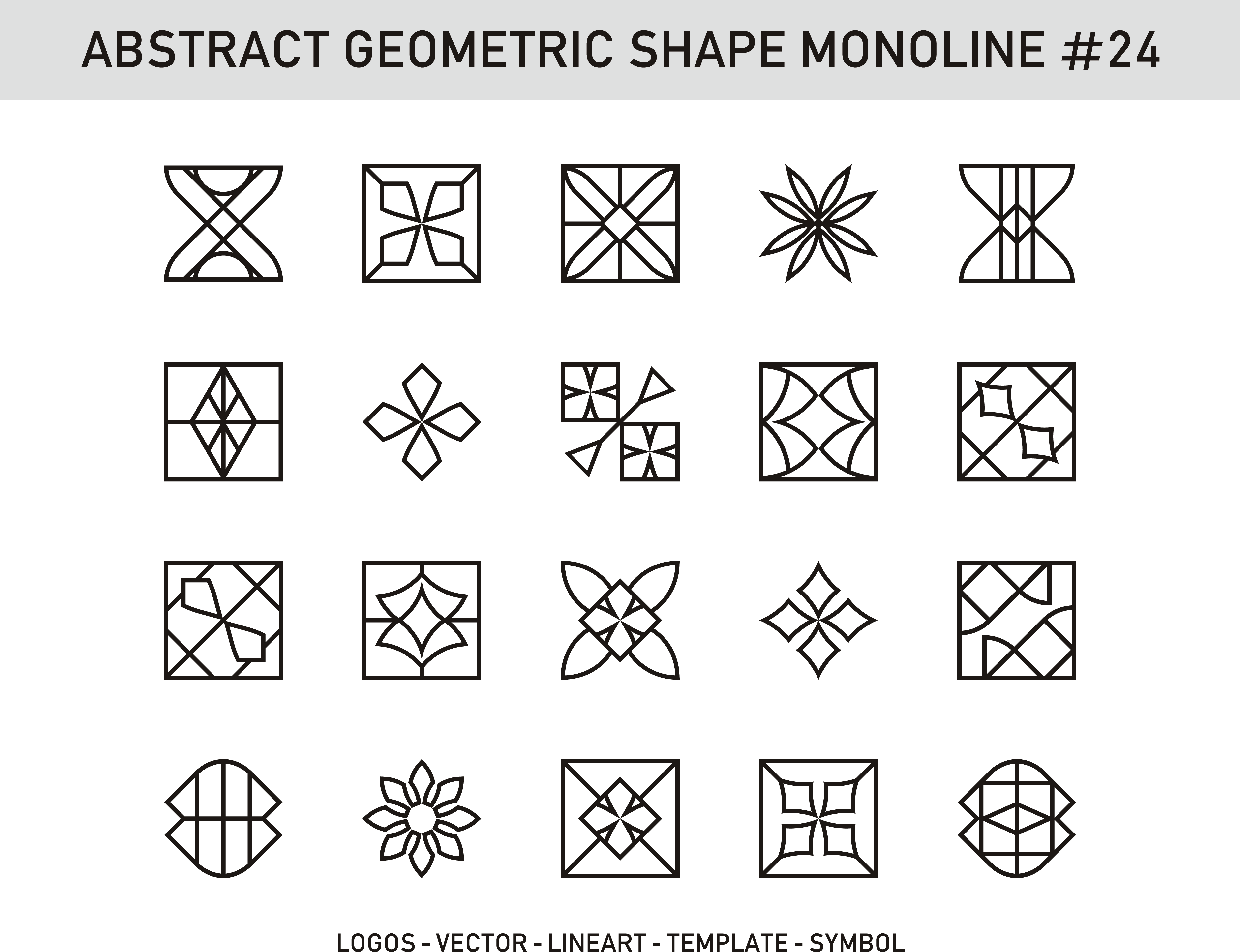 Abstract Geometric Shape Monoline - Socio Spatial Segregation In India (6000x6000), Png Download