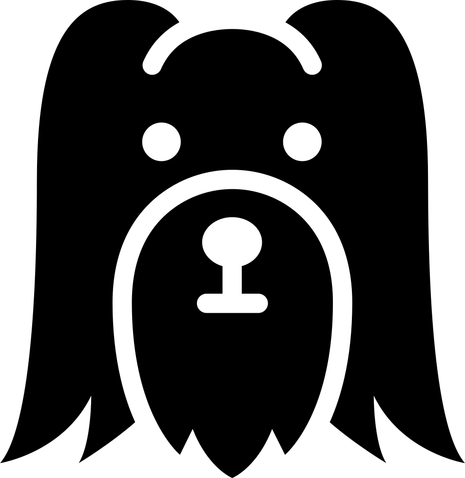 Long Haired Dog Head Comments - Long Hair Dog Icon (954x980), Png Download