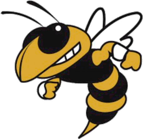 Wasp Clipart Hornet Football Mascot - Yellow Jacket Football (640x480), Png Download