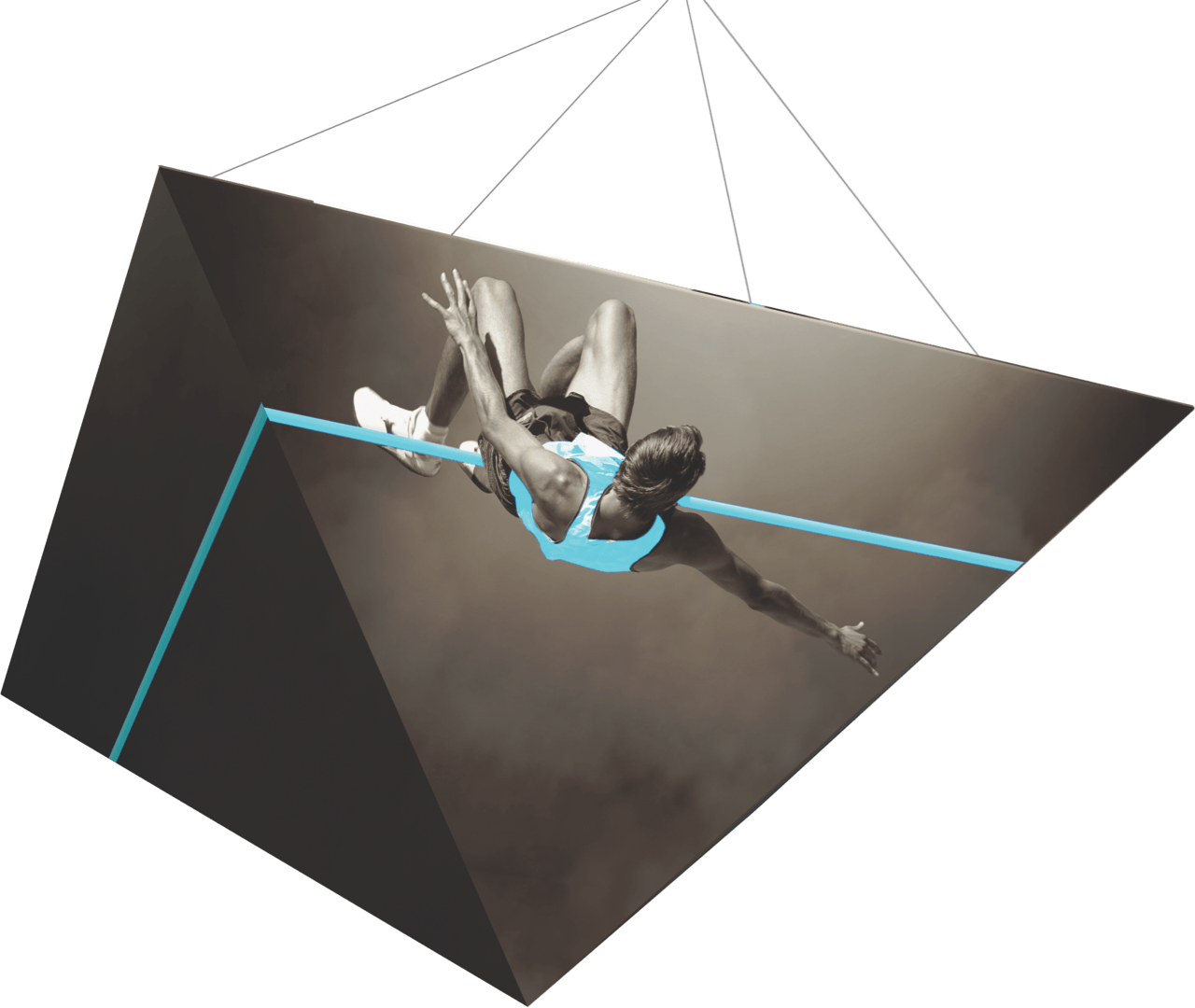 Pyramid Hanging Trade Show Banner - Graphic Design (1280x1080), Png Download