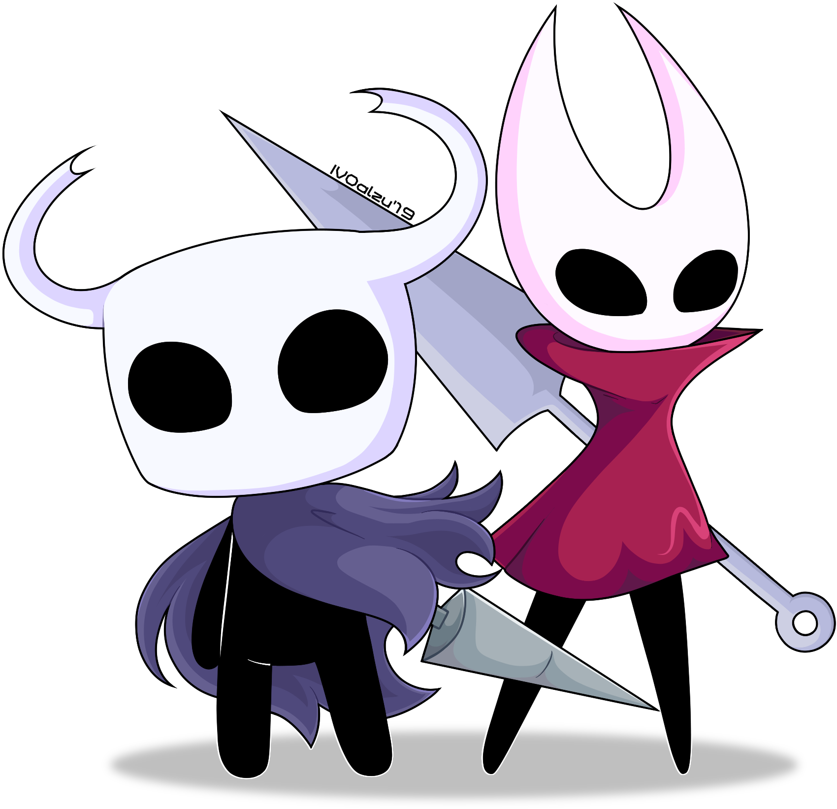 Hollow Knight // Hornet - Cartoon (1880x1750), Png Download