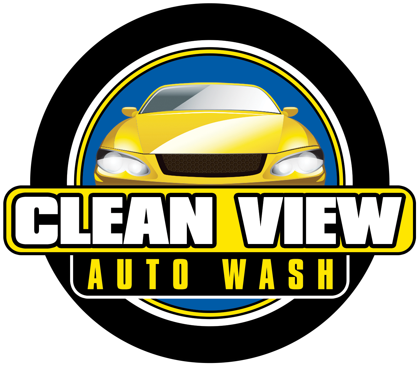 Clean View Auto Wash - Graphic Design (1400x1400), Png Download