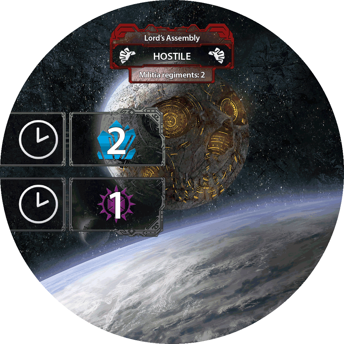 Lord's Assembly Burning Suns Component 1 - Earth (1100x1100), Png Download