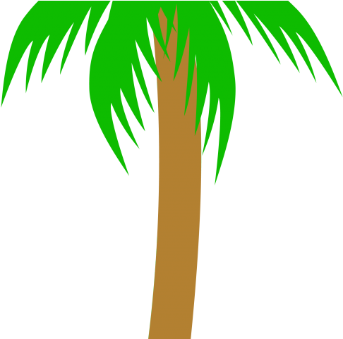 Tropics Clipart Palm Frond - Palm Tree (640x480), Png Download