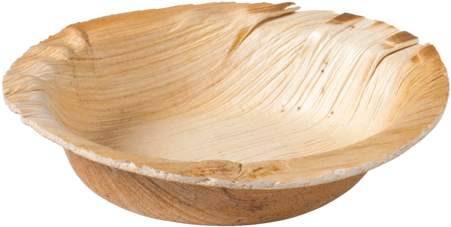 Biodore® Plate, Round, 1 Compartment, Palm Frond, Ø12cm, - Plywood (640x640), Png Download