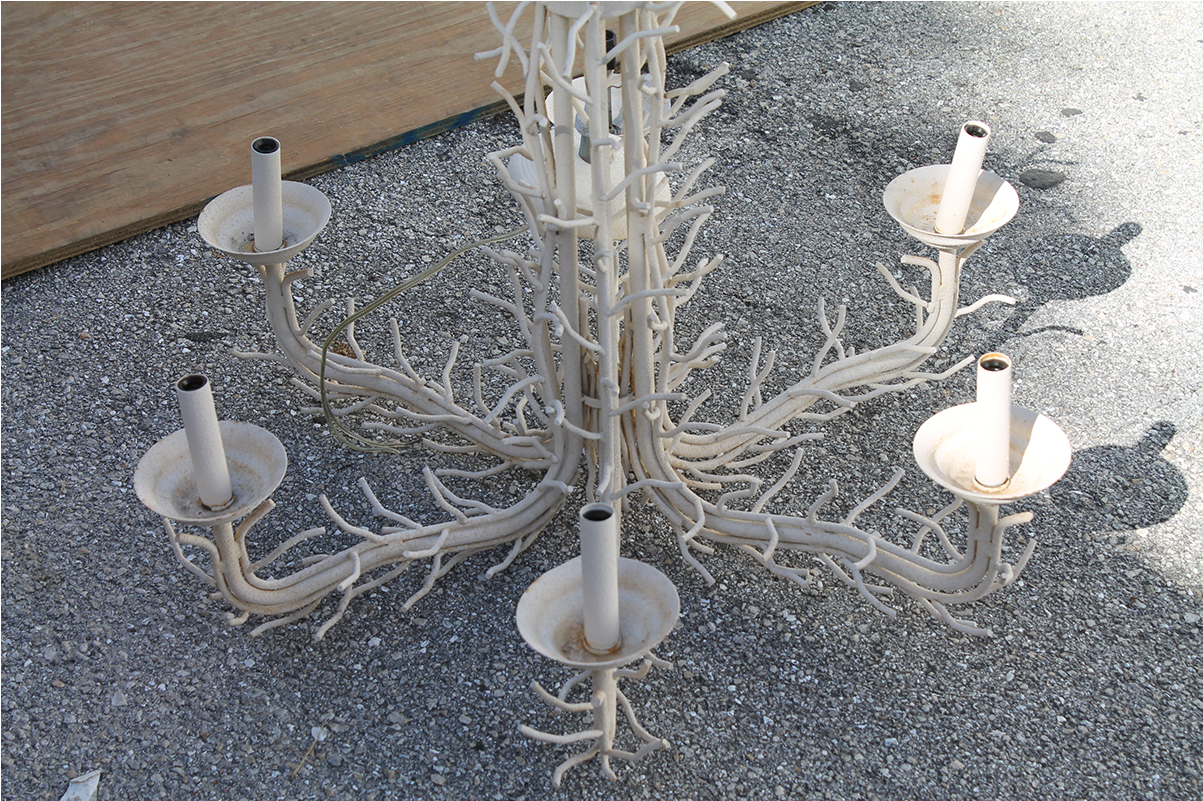 Coral Metal Chandelier - Chandelier (1202x1202), Png Download
