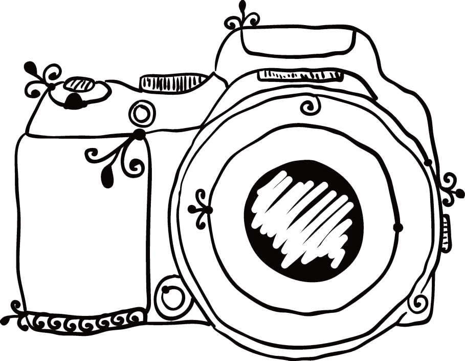 Camera Icons Sketch - Camera Drawn (909x705), Png Download