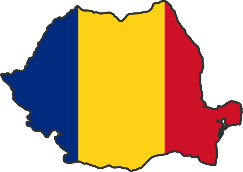 Romania Luxury Eyewear - Romania Map Flag Png (800x568), Png Download