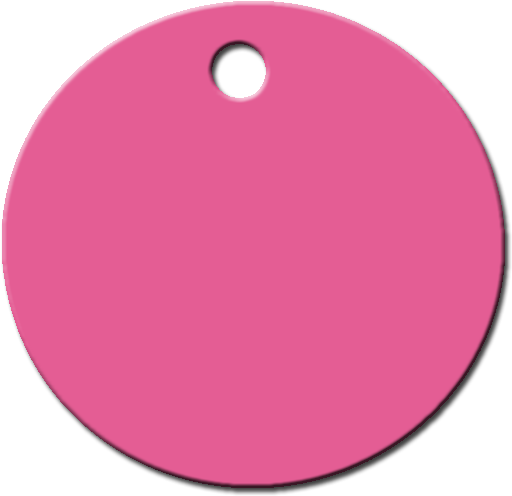 Circulo Rojo Chapa Para Perro Gato Aluminio - Circle (600x600), Png Download