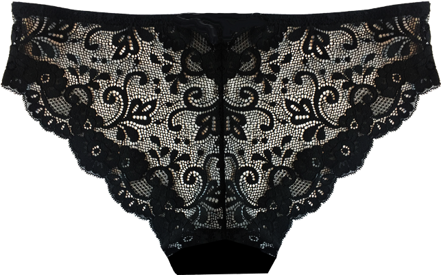 Lace Black Brief Briefa20 2225black - Undergarment (900x833), Png Download