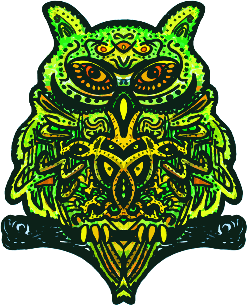 Psy Owl> Psy Owl (823x1000), Png Download
