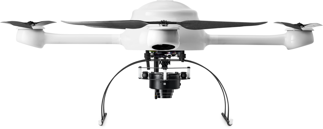 Microdrones Mdmapper200 Low Front View - Unmanned Aerial Vehicle (1050x420), Png Download