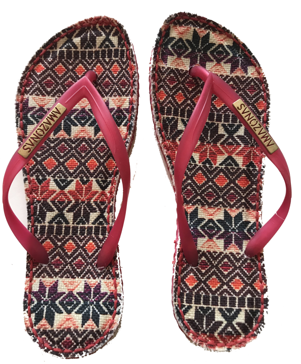 763675 Fabric Womens - Flip-flops (1000x1333), Png Download