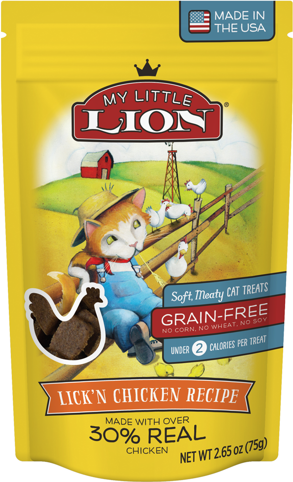 My Little Lion Cat Treats (616x1000), Png Download