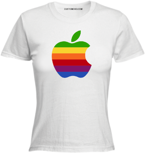 Stripped Apple Logo Tshirt - Psalms 37 4 T Shirt (640x640), Png Download