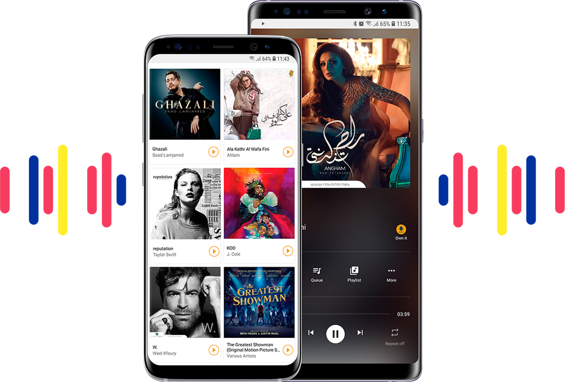 An Image Of Galaxy S8 Midnight Black Playing A Music - Iphone (1154x780), Png Download