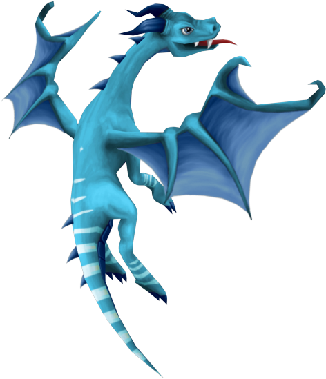 Blue-dragon - Dragon (600x800), Png Download