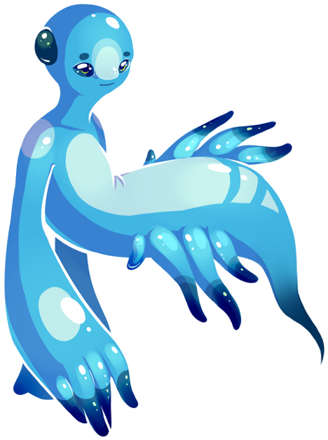 Blue Dragon Nudibranch - Nudibranch (550x679), Png Download