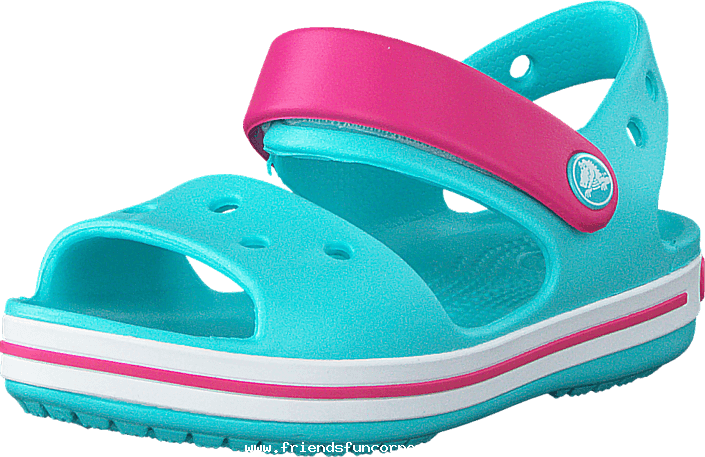 Crocs Children Crocband Sandal Kids Pool/candy Pink - Crocband Kids Sandals (705x457), Png Download