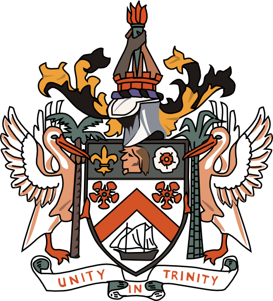 Coat Of Arms Of Saint Kitts And Nevis Svg Clip Arts (540x596), Png Download