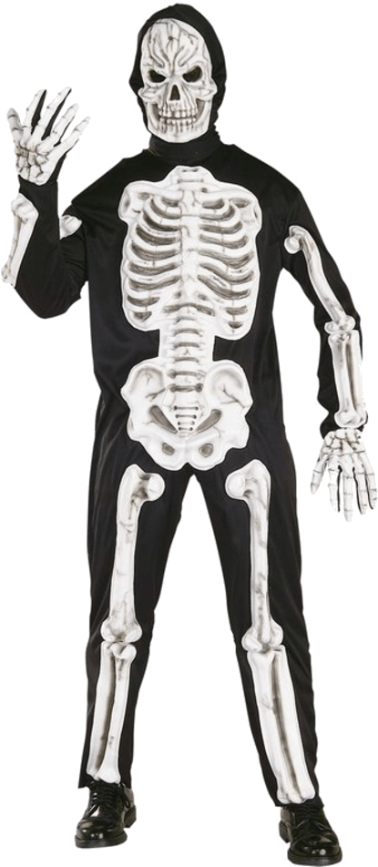 Adult Eva Skeleton Halloween Costume - תחפושות שלד (600x951), Png Download