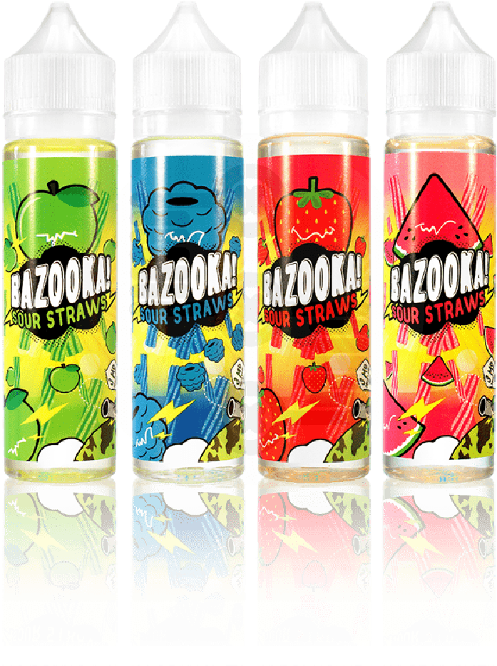 More Views - Bazooka Sour Straws (1000x1000), Png Download
