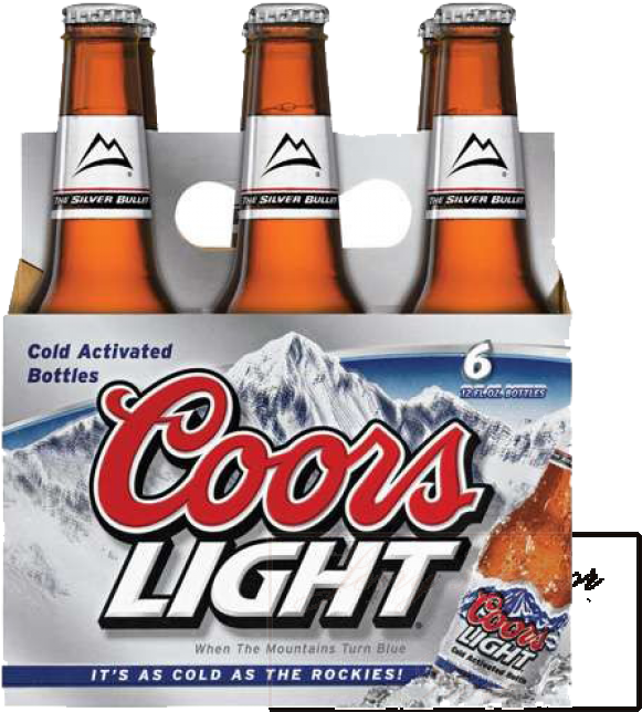 Coors Light Beer - 20 Pack, 12 Fl Oz Bottles (650x650), Png Download