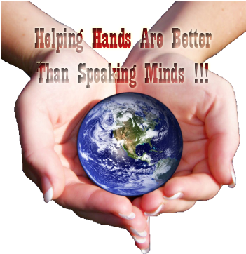 Helpinghands - Thoughts On World Earth Day (350x372), Png Download