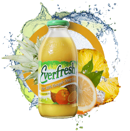 100% Pineapple Orange Juice - Ever Fresh Mango Carrot (432x435), Png Download