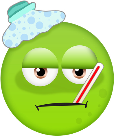 Free Original Emojis - Sick Emoji Clipart Png (480x491), Png Download