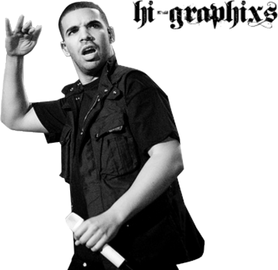 Drake Black And White - Nicki Minaj (400x388), Png Download