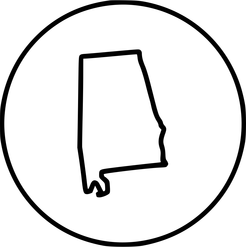 Alabama Comments - Line Art (980x982), Png Download