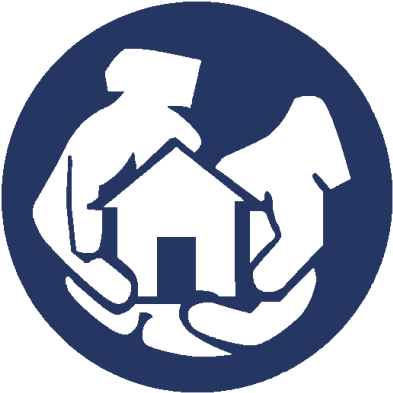 Helping Hands Logo Navy New1 - Helping Hands Moving (400x400), Png Download