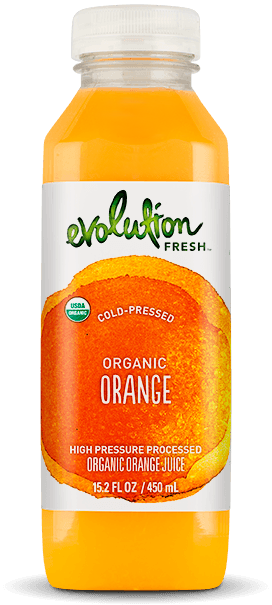 Evolution Fresh Tangerine Juice - 15.2 Fl Oz Bottle (272x605), Png Download