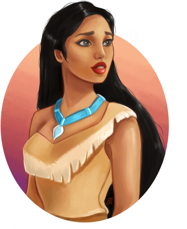 Pocahontas Portrait By Lornakelleherart - Princesas Da Disney Pocahontas (800x800), Png Download